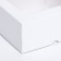 The box is folding, the lid is, with the window, white, 15 x 15 x 6.5 cm,