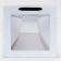 Gift New Year craft with a square bottom and window, 30 x 30 x 30 cm.
