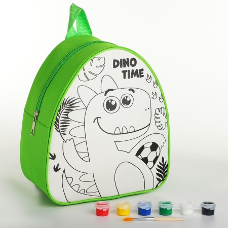 Children's backpack "Funny Dino", 23*20.5 cm, lightning department-2
