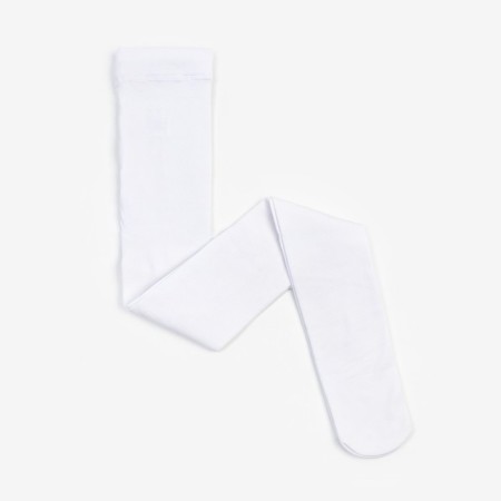 Pantyhose children 300 den, white color, height 116-128 cm