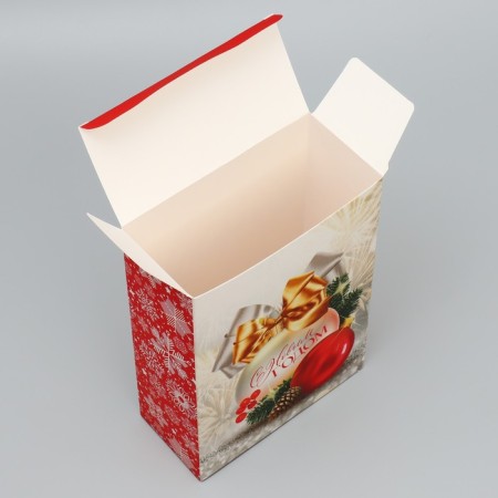 Folding box "Happy New Year", ball 16 x 23 x 7.5 cm, new year-2