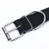 Collar of two-layer leather on suede, 3.5 cm, osh 41-51 cm, black