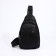 Male sling bag, artificial leather, black color