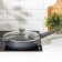 Granite pan, d = 26 cm, anti -stick coating, removable handle, glass cover, color gray color