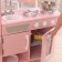 Game kitchen "vintage", pink color with white