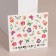 Slider - Nail design "Pink Flora", multi -colored