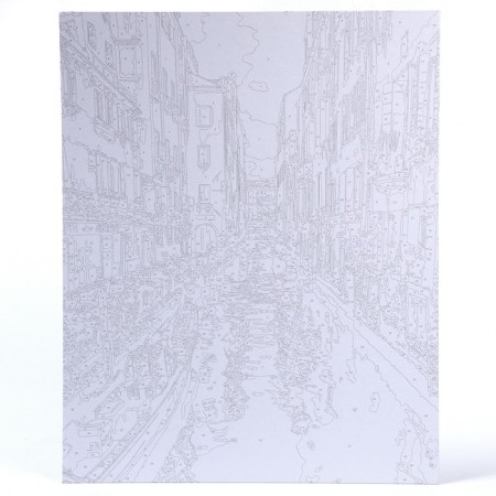 Picture on numbers on cardboard 40 × 50 cm "Venice Canal"-1