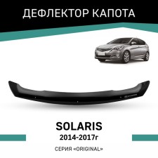 Defly Original hood deflector for Hyundai Solaris, 2014-2017
