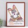 Photo frame MDF 30x40 cm, No. 5 "Simple", Italian walnut (plastic screen)