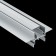 Aluminum profile for the stretch ceiling LED Strip Alm014S-2M, 200x7.22x3.42 cm, silver color