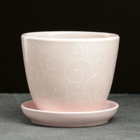Pot Flower Pearl 1l with a stand-1