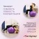 Fitball ONLYTOP, D = 75 cm, 1000 g, anti -wings, purple color