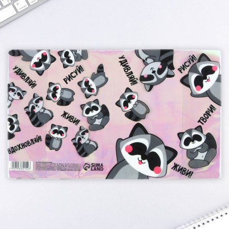 The cover for the “Raccoon” notebook, holography, 34.7 x 21.1 cm-6