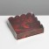 Cookie box, confectionery packaging with PVC lid, "roses", 13 x 13 x 3 cm