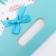Gift box-package, packaging with a cut handle, "blue flowers", 24 x 12 x 31 cm