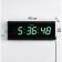 Electronic wall clock "Solomon", 48 x 19 x 3 cm, green numbers 7.5 x 4 cm