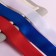 A set of satin ribbons, 3 pcs, size 1 tape: 40 mm × 23 ± 1 m, tricolor