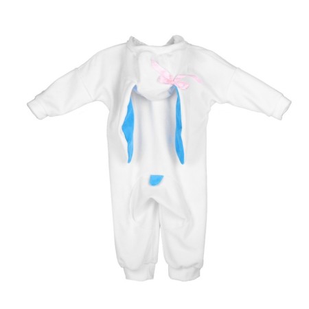 Carnival costume for kids "Bunny with blue ears", velor, cotton, height 74-92 cm-5