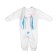Carnival costume for kids "Bunny with blue ears", velor, cotton, height 74-92 cm