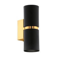 Bra Passa, 2x3.3W (GU10), H175 mm, steel, black/gold