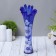 Vase "Coral" H 280 mm. from blue glass (manual painting) Fig. No. 9 (Bel.)