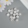 Busina for creativity plastic "Pearls - Smile" Set 15 pcs d = 1.2 cm