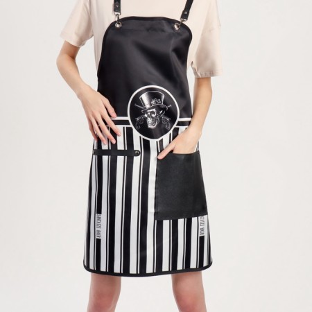 Apron for the master, black/white color-13