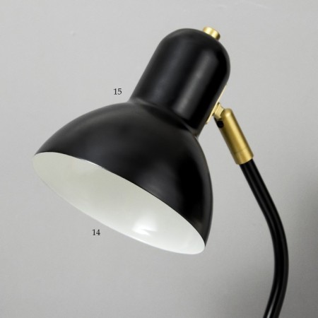 Oscar table lamp 1x40W E27 Black 20.5x14.5x56cm Risalux-4