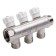Aqualink threaded manifold, 3/4 "x3/4" x1/2 ", internal/outer, 4 outputs, with valves