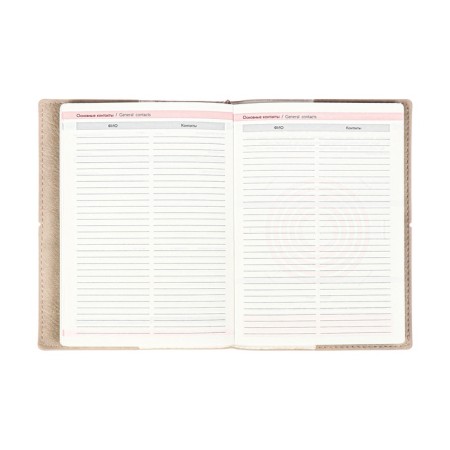 Diary DATIR 2025 A6+ 176l Escalada, Soft Okvl, Single Leather, TIS F, KR BL 70g/M2, Beige-18
