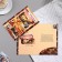 Postcard "Happy Anniversary!" car, bow, red tones, congruence, embossing, 19x29 cm