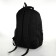 Youth backpack from textiles on lightning, 5 pockets, black/green color