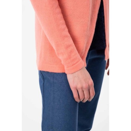 Cardigan female, size 42, coral color-5