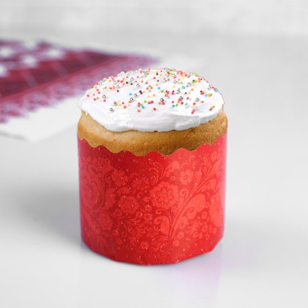 Paper form for cake "Red Easter" 60 x 45 mm
