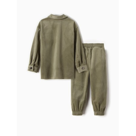 Костюм для девочки KAFTAN "Velvet", размер 34 (122-128), цвет зелёный-11