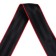 Nylon tape, belt 4.8 cm × 5 m, black with red edging