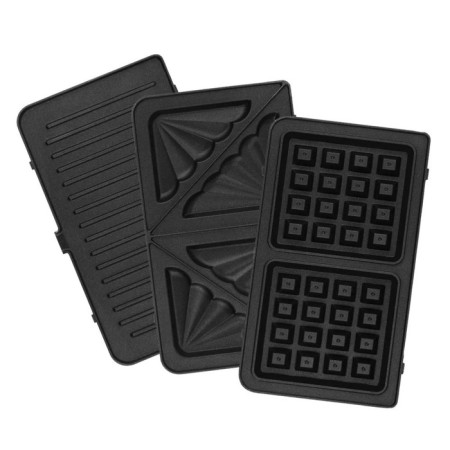 Multipecar KitFort KT-3627, 1200 W, Vienna Waffles/Grill/Sandwich, Blue-3