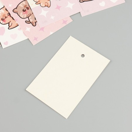 Cardboard "kittens" set 10 pcs (5 types) 4x6 cm-3