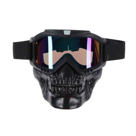 Mask glasses for motor vehicles, collapsible, lameleon visor, black color-1