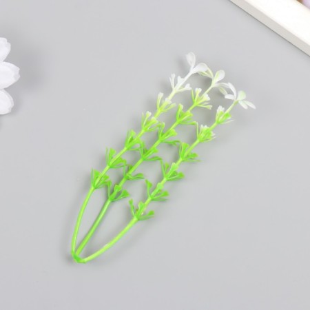 Artificial plant for creativity "White flowers" set of 12 pcs 10 cm-2