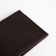 Male purse without fastener, department for maps, for bills, brown color