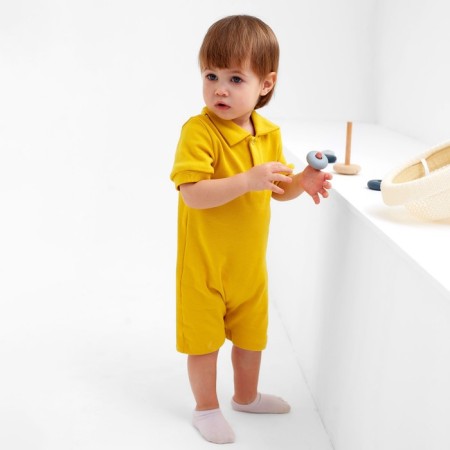 Sandwheel-field children's minku, yellow color, height 80-86 cm-3