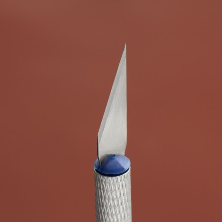 Makest knife for working with skin, 14.5 × 0.8 cm, silver color-4