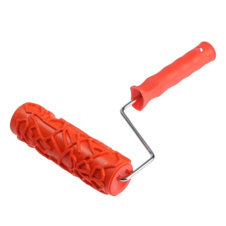 Decorative tundra roller, rubber, "craquelure", handle d = 6 mm, 180 mm