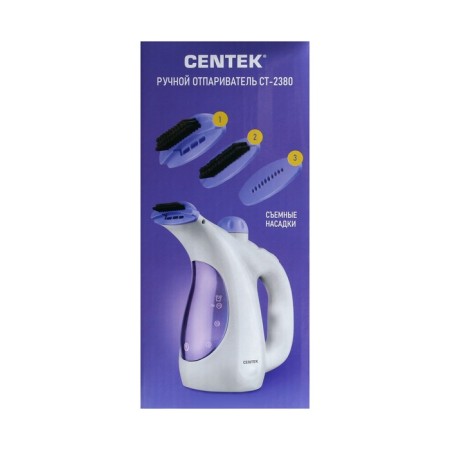 Centek CT-2380, manual, 800 W, 330 ml, 15 g/min, cord 2 m, white-violet-13