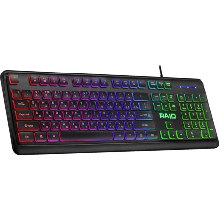 Keyboard Defender RAID GK-778DL, game, wired, membrane, subv, 104 cells, USB, black-2