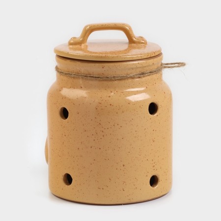 Bank for garlic "Retro" 1l / 16x11.5cm, Karakum-3