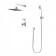 Lemark Contest LM5829CW shower system, single -leaf, tropical shower, hidden, white