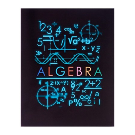 Substantial notebook Calligrata Superneeon, 48 sheets in the algebra cage, with reference material, covered cardboard, OFSET block-2