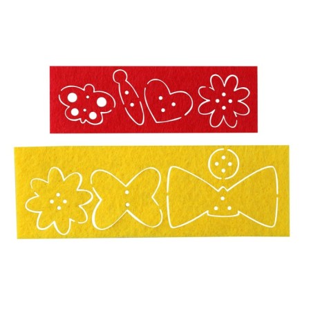 Set for creativity: panel from felt on the hoop "kitten"-1